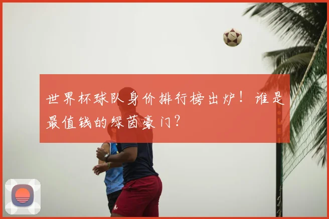 世界杯球队身价排行榜出炉！谁是最值钱的绿茵豪门？
